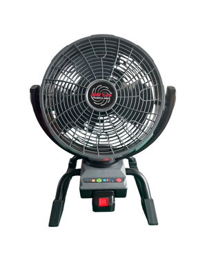 Kalite  14 Inch Bottom Mounted Battery Fan With 50W High Velocity 6m³/min Airflow 3 Speed Timer fabrika