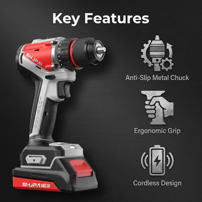 Professional 13mm Max. Drilling Diameter Cordless Hammer Drill With 60N.m Max. Torque And Brushless Motor