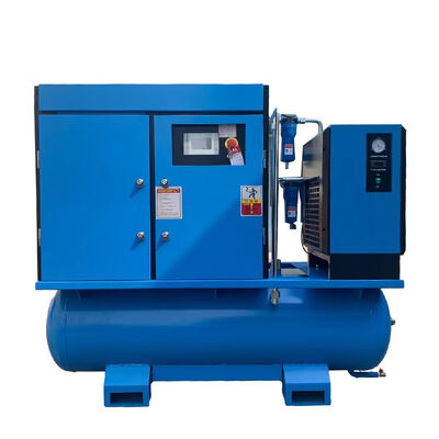 All In One Energy Saving Screw Air Compressor With Air Tank And Dryer