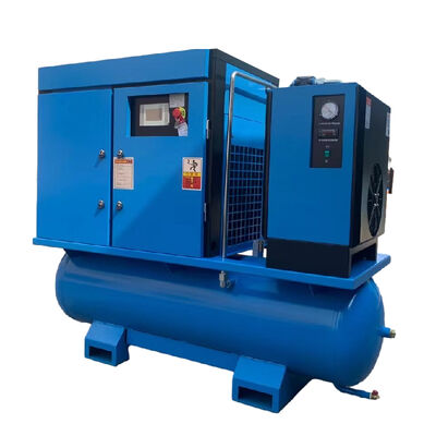 All In One Energy Saving Screw Air Compressor With Air Tank And Dryer