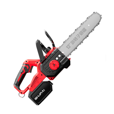 JP-LJ12T 12 Inch 1100W Brushless Cordless Chainsaw Kit With 2 Batteries For Garden And Orchard Maintenance