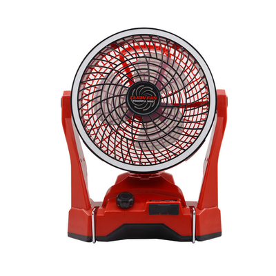 28W Cordless Rechargeable Work Fan With Adjustable Tilt For Job Sites