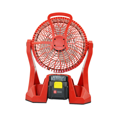 28W Cordless Rechargeable Work Fan With Adjustable Tilt For Job Sites