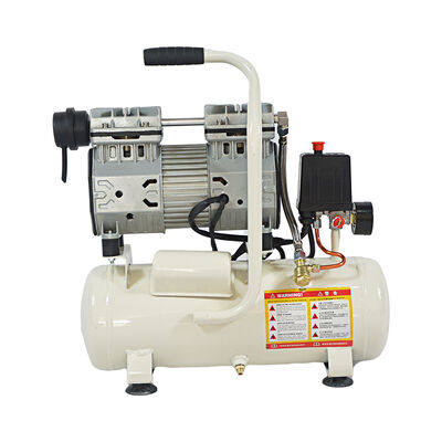 Oil Free Silent Piston Air Compressor With 8Bar Max Pressure 1400RPM Motor Speed And 9L Tank For Quiet Operation