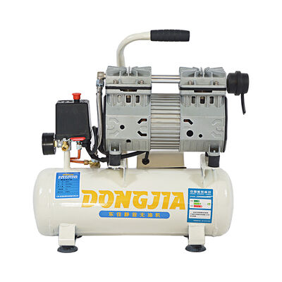 Oil Free Silent Piston Air Compressor With 8Bar Max Pressure 1400RPM Motor Speed And 9L Tank For Quiet Operation