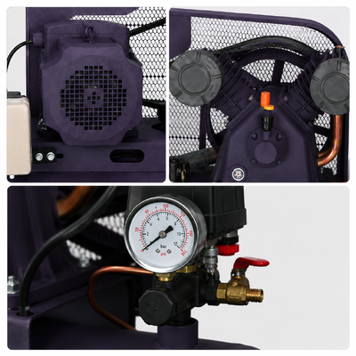 V-0.6/8 4.0kW 105L Belt Driven Air Compressor 0.6m³/min 0.8MPa Industrial Piston Air Compressor