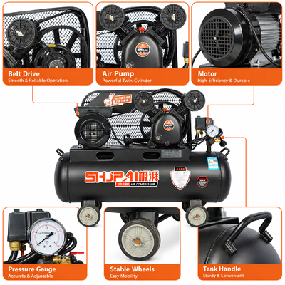 JP0.17-8 60L Belt Driven Air Compressor 170L/min 8Bar 1.5kW