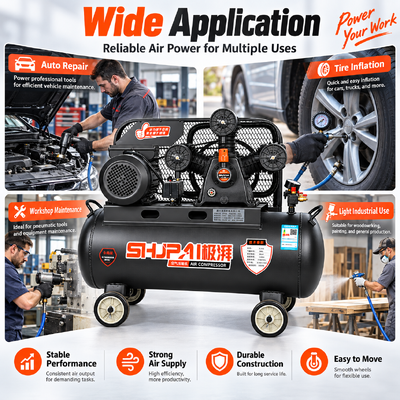JP0.36A-8/12 90L Belt Driven Air Compressor 360L/min 12.5Bar 3.0kW