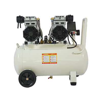 1960W Twin Motor 40L 8 bar Silent Oil Free Air Compressor 1400 RPM, 220V