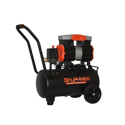 25L Oil Free Silent Air Compressor 1450W Copper Wire Motor Manufacturer High Gas Production Large Tank, And Low Noise For Carpentry Industrial Use