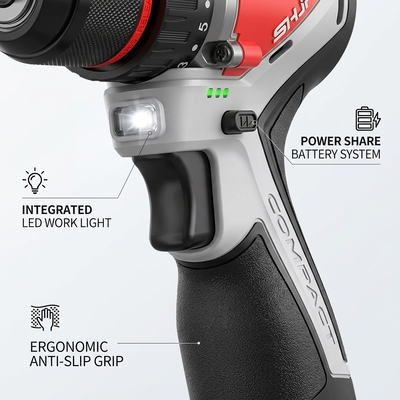 1/2 Inch Chuck Cordless Drill 21V Brushless 60N.M Two Speed 1640RPM Compact Driver