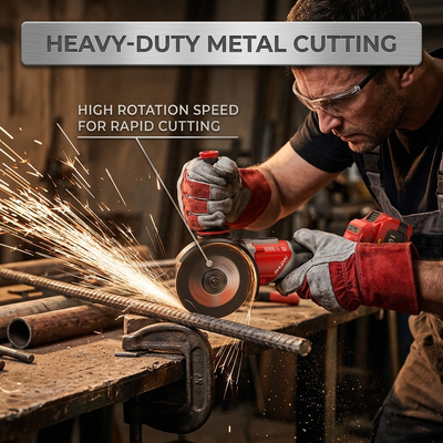 125mm Cordless Angle Grinder With 10000RPM Brushless Motor Battery Angle Grinder For Metal Cutting