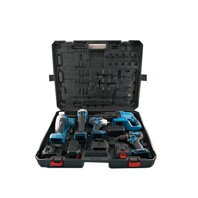 21V Cordless Tool Set 350N.M Brushless Impact Drill 4.0Ah With 5 Batteries 2 Chargers