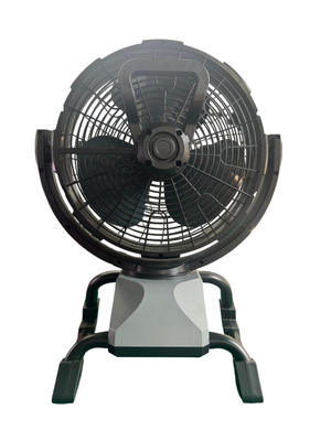 14 Inch Bottom Mounted Battery Fan With 50W High Velocity 6m³/min Airflow 3 Speed Timer