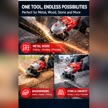 21V Brushless 100mm Cordless Angle Grinder Lithium Battery Cutting Grinding Power Tool For Metal