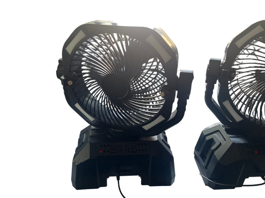 10 Inch Oscillating 28W Portable Air Circulator Lithium Fan With Wide Angle Coverage