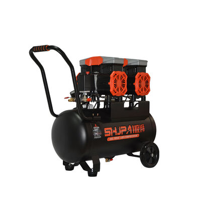 50L Oil Free Silent Air Compressor With 276L/min High Flow And Double Head Motor