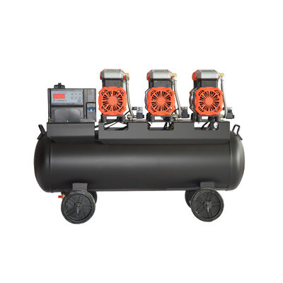90L Industrial Oil Free Silent Air Compressor 4350W Heavy Duty Manufacturer 384L/min Massive Airflow For Workshops