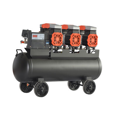 90L Industrial Oil Free Silent Air Compressor 4350W Heavy Duty Manufacturer 384L/min Massive Airflow For Workshops