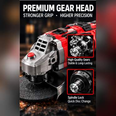 125mm Cordless Angle Grinder 21V Brushless Motor Metal Cutting Grinding Tool Battery Powered