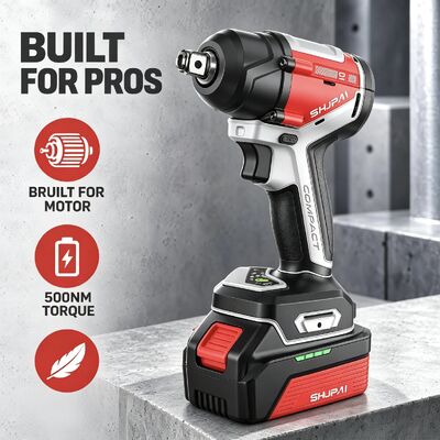 Wholesale Brushless Impact Wrench 500N.m 20V 1/2in Factory Direct China