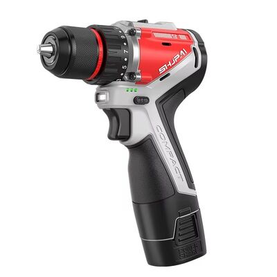 16.8V Cordless Drill Machine 10mm Keyless Chuck 2 Speed With 2 Batteries Carry Case