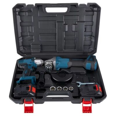 Cordless Angle Grinder Wrench Set 21V Brushless 2 Piece Tool Kit 100 115 125mm Disc