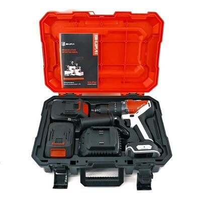 60N.M Torque 21V Cordless Drills 2.0Ah Lithium Battery Powered Electric Driver Home DIY Tool Kit