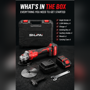8000RPM Cordless Angle Grinder Brushless 20V Lithium Battery Powered Metal Cutting Grinding Tool