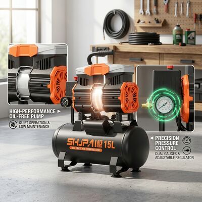 15L Oil Free Air Compressor ODM Custom Logo Carton Wholesale Supply