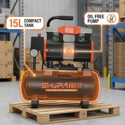 15L Oil Free Air Compressor ODM Custom Logo Carton Wholesale Supply