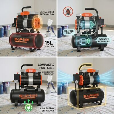 15L Oil Free Air Compressor ODM Custom Logo Carton Wholesale Supply