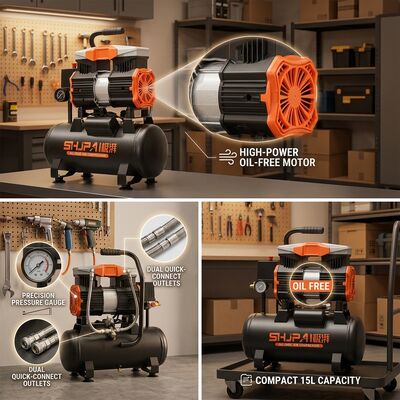 15L Oil Free Air Compressor ODM Custom Logo Carton Wholesale Supply
