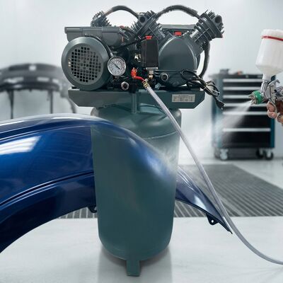 Spray Painting Air Compressor 8 Bar 100L Vertical Tank 1.5KW Belt Driven 170 L/min