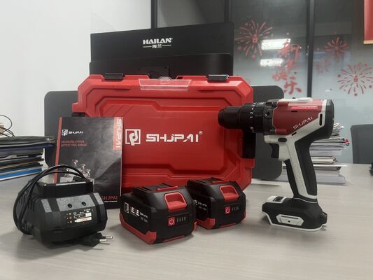 SHJPAI 20V Brushless Cordless Drill 13mm Keyless Chuck 60N.M Torque 2060RPM Lightweight