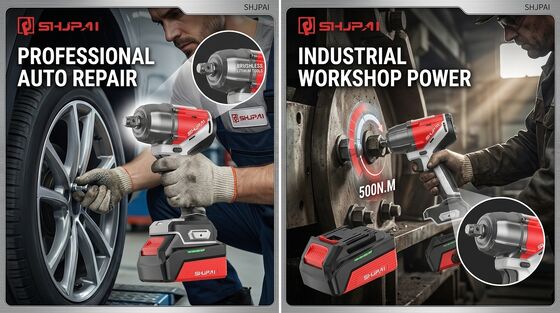 JP-BS50X Brushless Impact Wrench 500Nm 20V Cordless 1/2 Inch M10-M22