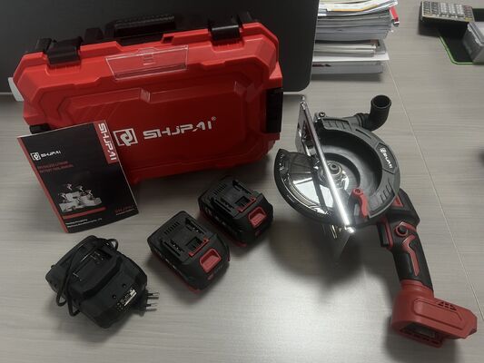 SHJPAI JP-YJ165YX 20V Brushless Cordless Circular Saw 165mm Blade 63mm Cutting Depth Kit