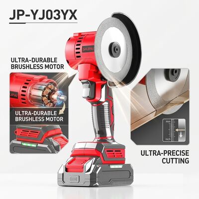 SHJPAI JP-YJ03YX 21V Brushless Mini Circular Saw 1000W 0.8kg One Handed 2x 4.0Ah Wood Tile Cutting Kit