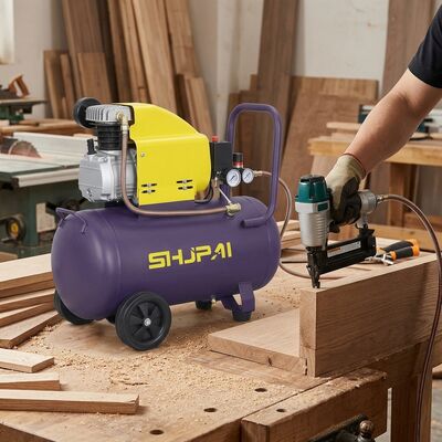 50L Direct Drive Air Compressor 2.5HP 204L/min High Flow 8Bar Low Noise For Woodworking Auto Repair
