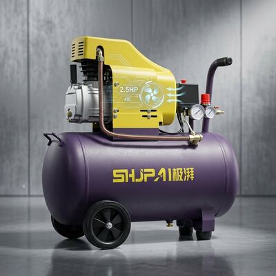 2.5HP Air Compressor With 40L Tank And 220L/min Airflow Portable Direct Drive Pump For Professional Use