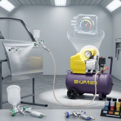 2KW Direct Drive Air Compressor With 220L/min Exhaust And 40 Liter Tank For Professional Use