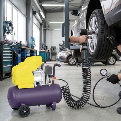 2KW Direct Drive Air Compressor With 220L/min Exhaust And 40 Liter Tank For Professional Use