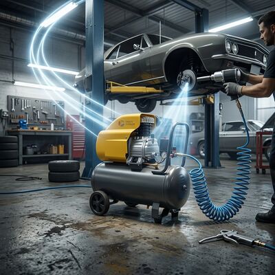 SHJPAI 25L Direct Drive Air Compressor 8Bar Low Noise Design Portable Piston Type For Professional Use